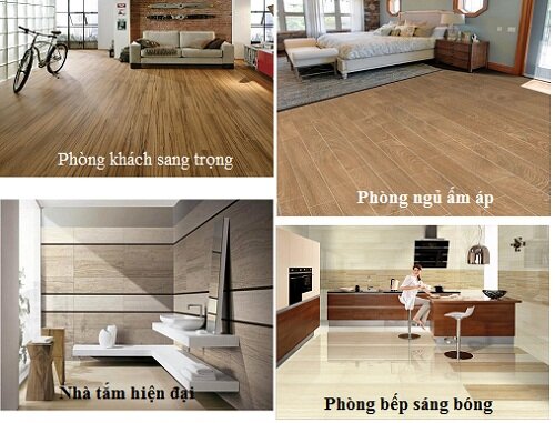 Có nên dùng gạch giả gỗ thay cho sàn gỗ công nghiệp