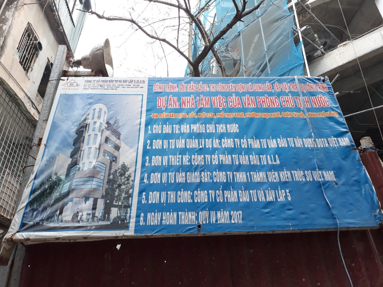 Công trình 123A Thụy Khuê-Văn phòng chính phủ
