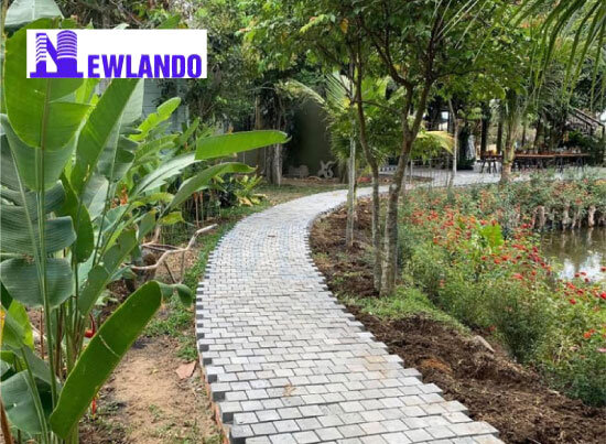 Đá cubic ong xám lát lối đi sân vườn MT-DO00031