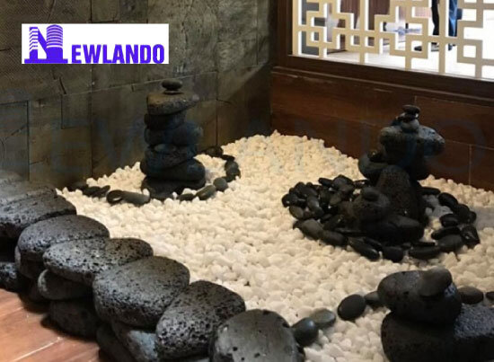Đá cuội ong xám trang trí tiểu cảnh sân vườn MT-DO00029 