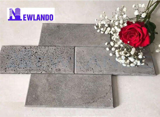 Đá ong xám ốp tường bao quanh 10x20cm MT-DO00005 