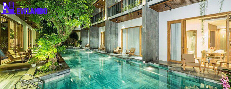 Đá sọc dưa đen - Đá tự nhiên ốp lát hồ bơi đẹp tinh tế