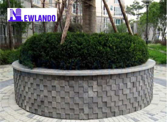 Đá tổ ong xám ốp tường 3D 10×10 MT-DO00001