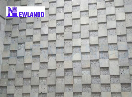 Đá tổ ong xám ốp tường 3D 10×10 MT-DO00001