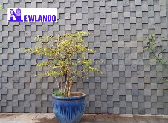 Đá tổ ong xám ốp tường 3D 10×10 MT-DO00001