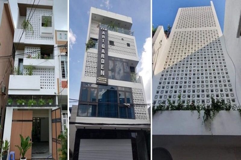 Gạch thông gió trang trí mặt tiền đẹp độc đáo