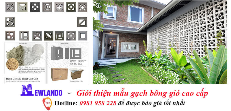 Mẫu gạch bông gió đẹp cao cấp, báo giá mới nhất 2019